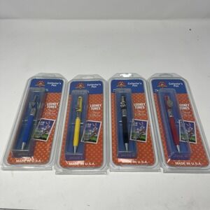 Vintage Looney Tunes Collectors Pens USPS Set Lot Of 4 New
